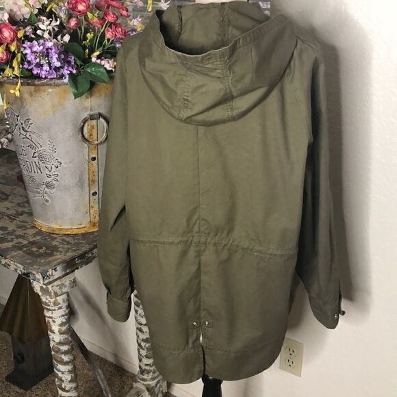 Love Tree Olive Green Hooded Cotton Jacket - Picture 4 of 9